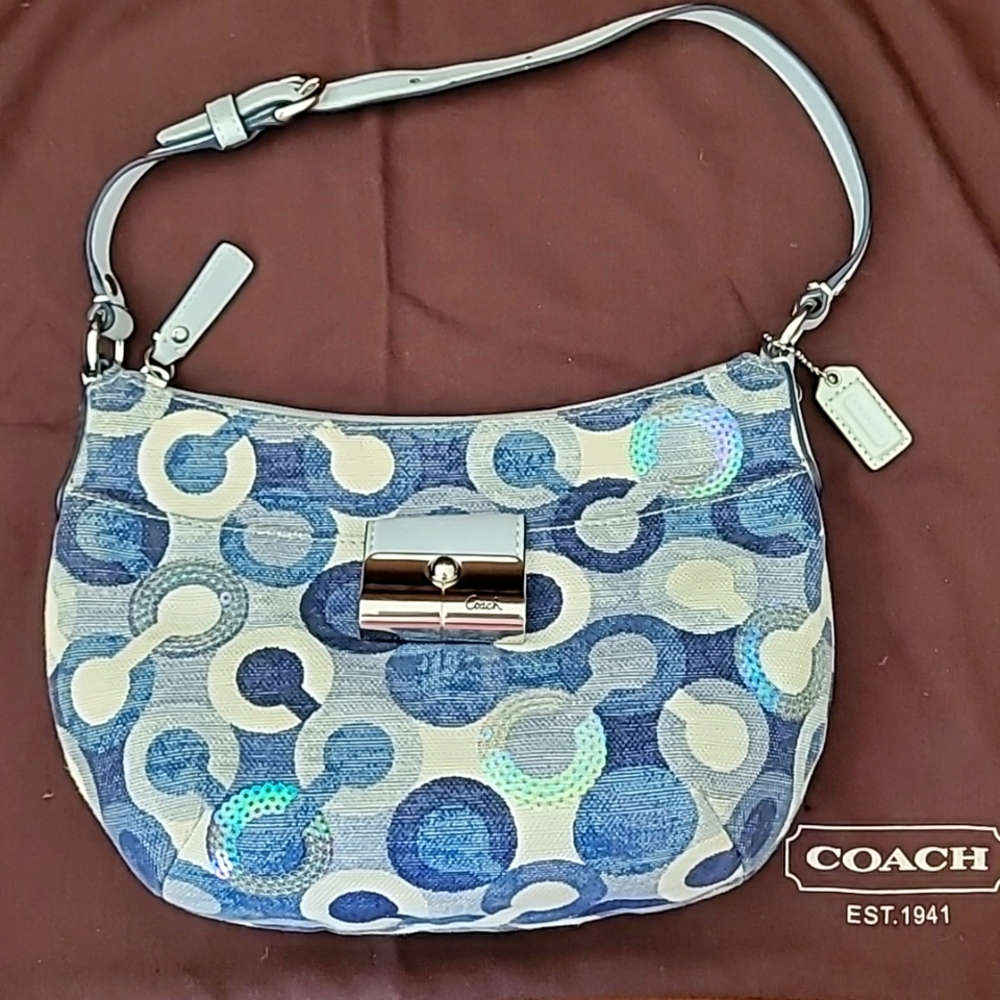 Coach Kristen, Op Art  small hobo shoulder purse